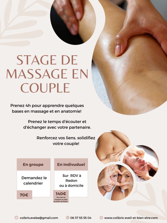 Atelier de découvertes & relaxation, massages de bien-être